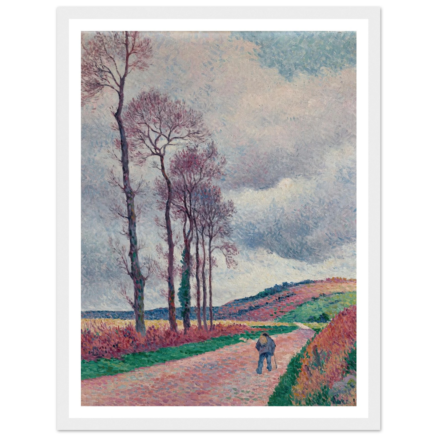La route aux environs de Méréville (1902) Art Print | Maximilien Luce-Quipham Collections