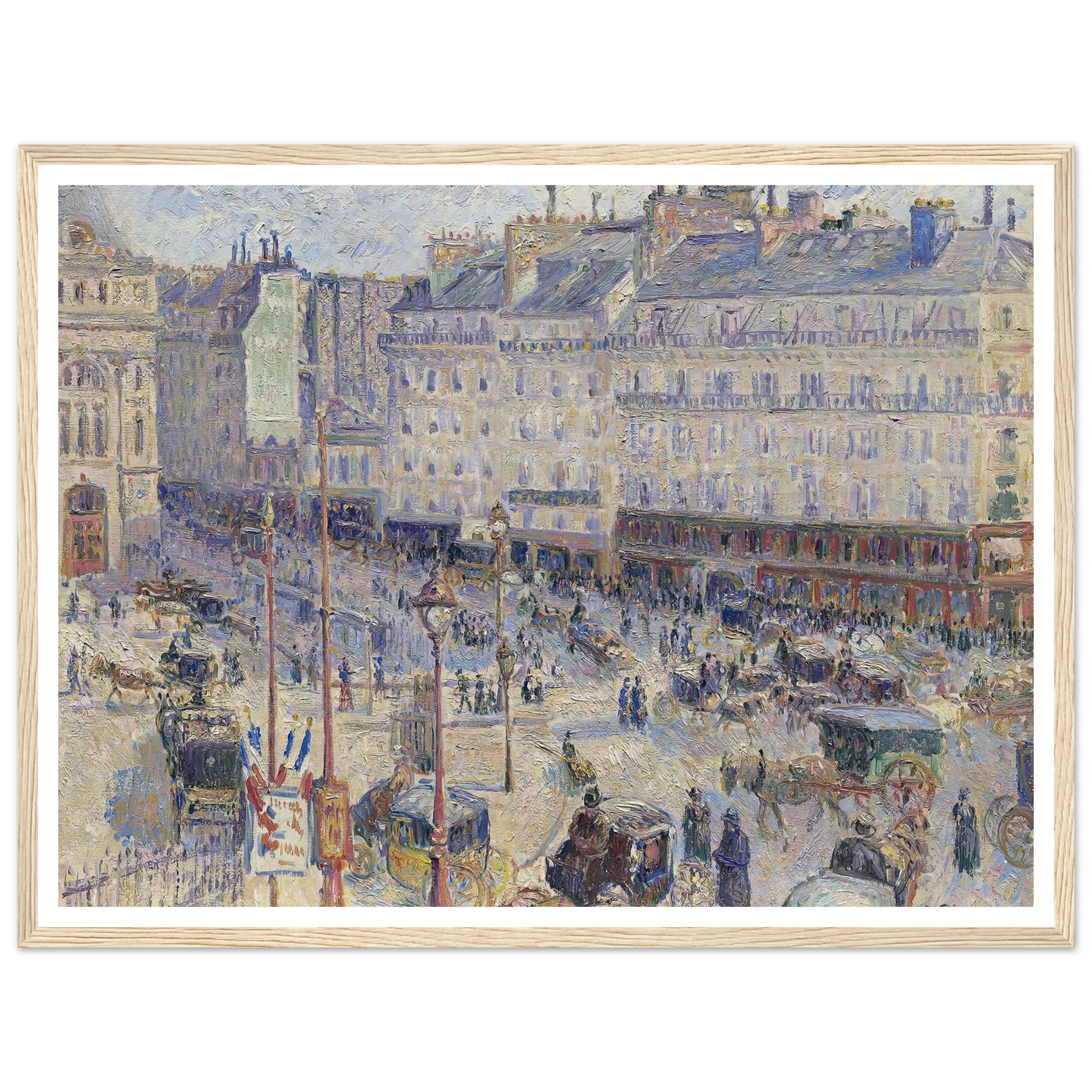 The Place du Havre, Paris (1893) Art Print | Camille Pissarro-Quipham Collections