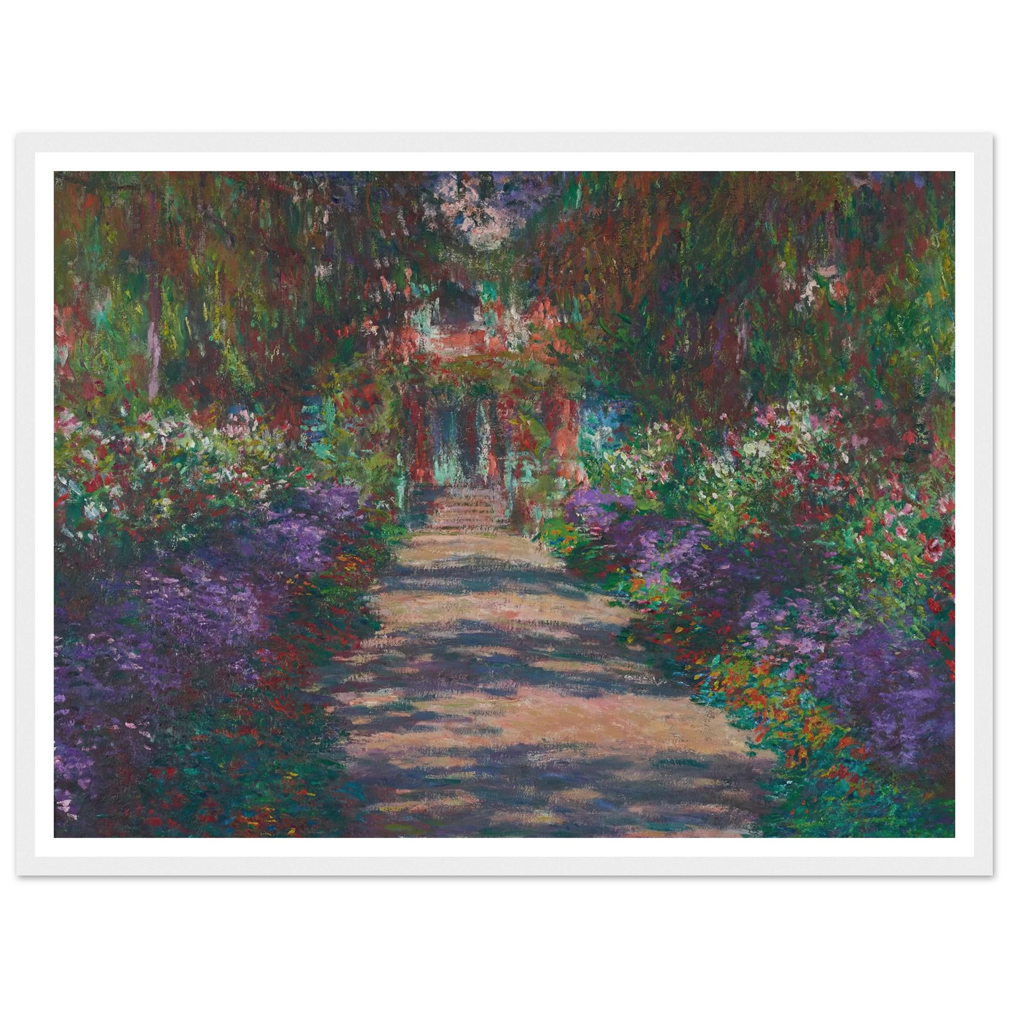 Eine Allee in Monets Garten in Giverny (1902) Art Print | Claude Monet-Quipham Collections