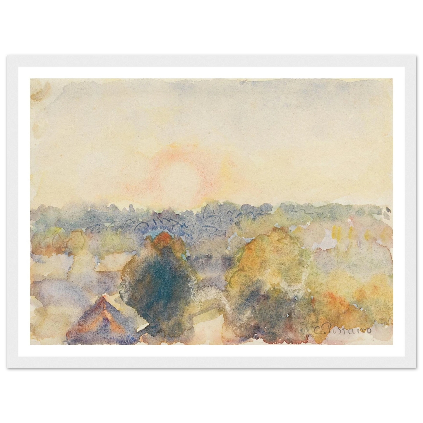 Eragny (1892) Art Print | Camille Pissarro-Quipham Collections