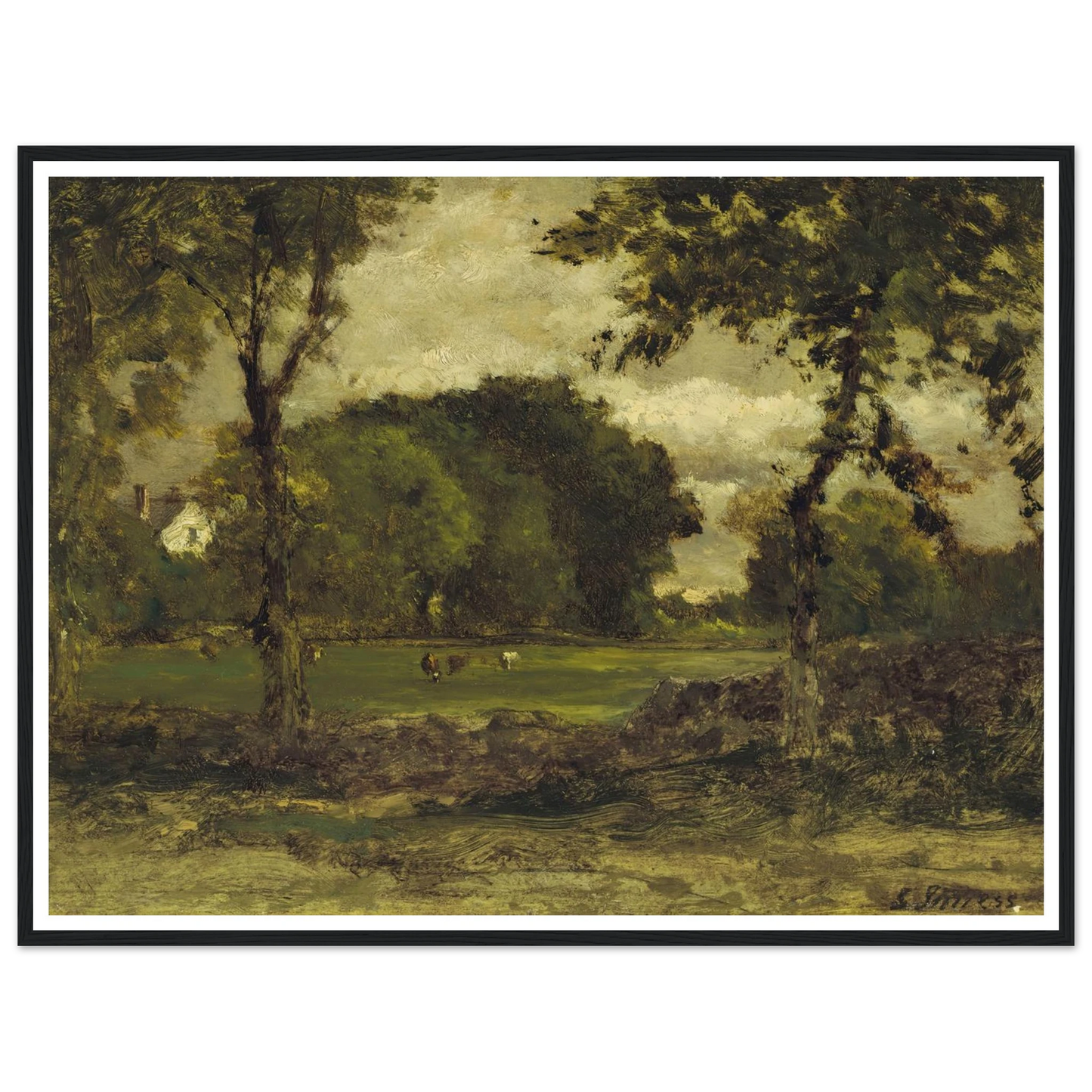 Medfield, Massachusetts (A Medfield Farm) (circa 1866) Art Print | George Inness-Quipham Collections
