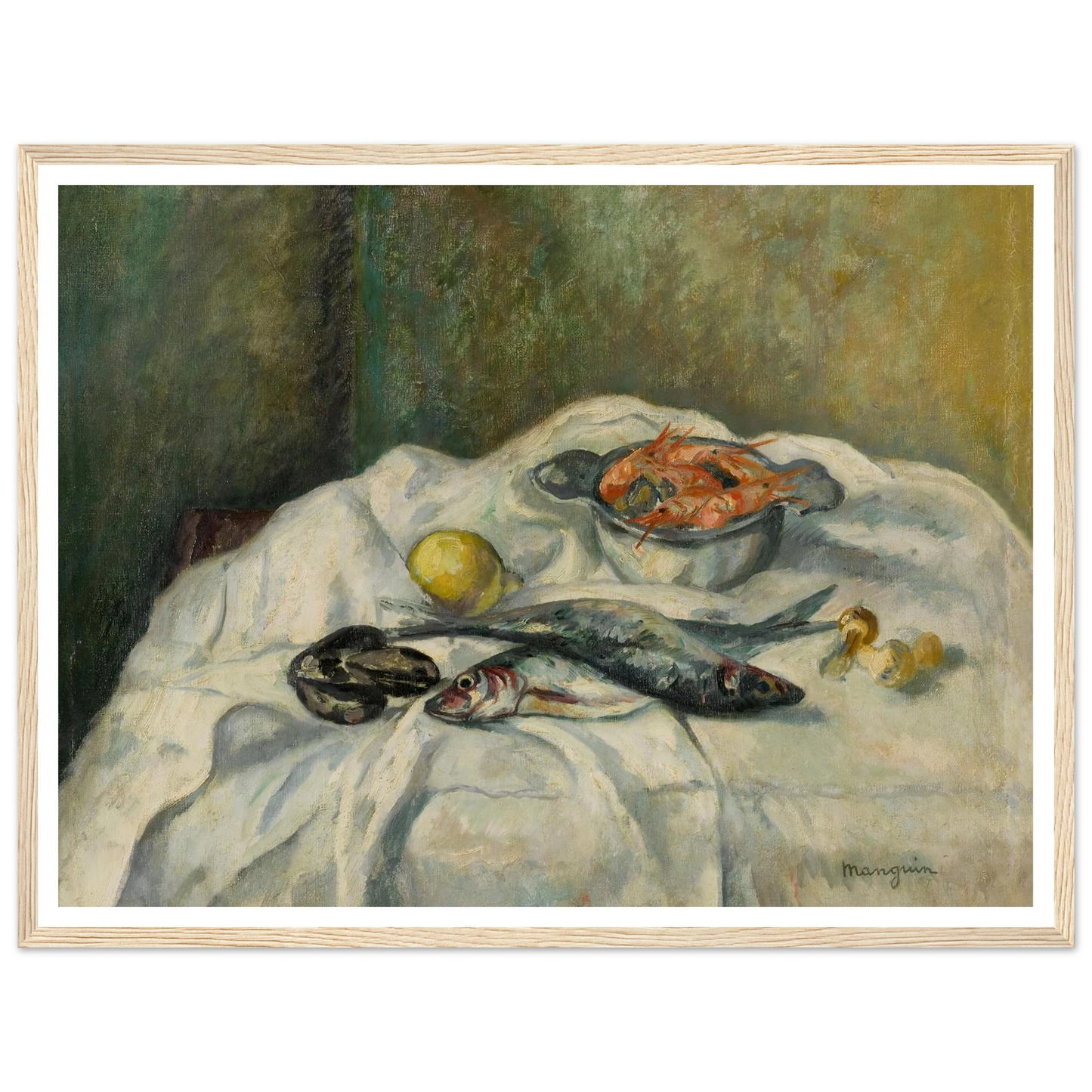 Harengs et crevettes (1934) Art Print | Henri Manguin-Quipham Collections