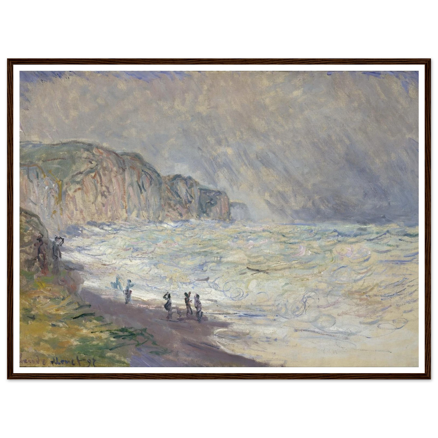 Heavy Sea at Pourville (1897) Art Print | Claude Monet-Quipham Collections