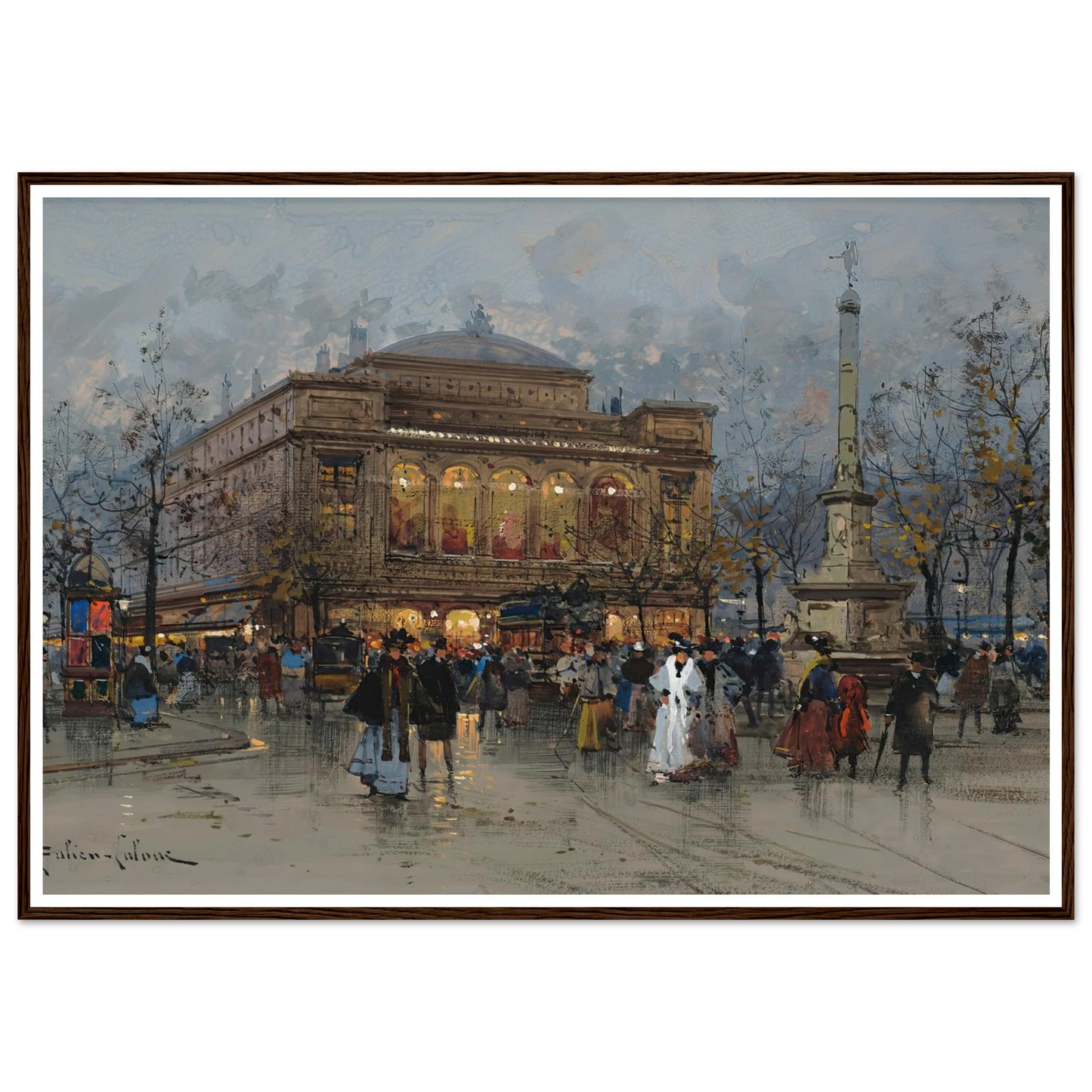 Le Théâtre du Châtelet, Paris Art Print | Eugene Galien Laloue-Quipham Collections