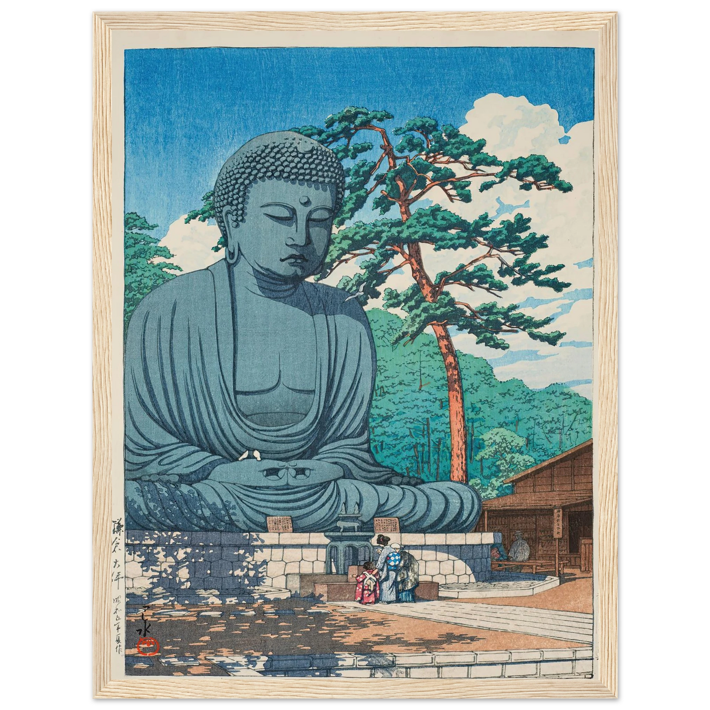 Kamakura daibutsu (The Great Buddha at Kamamura) (1930) Art Print | Kawase Hasui-Quipham Collections