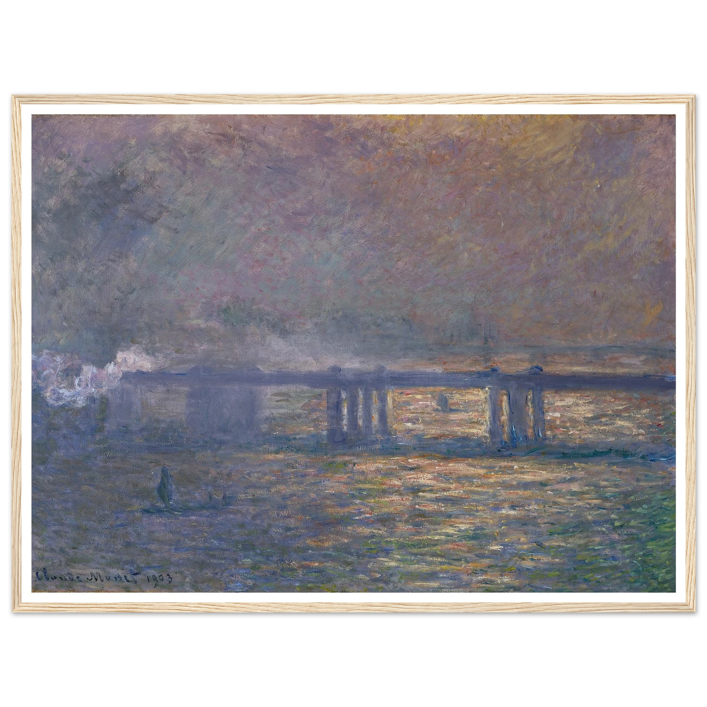 Charing Cross Bridge (1903) Art Print | Claude Monet-Quipham Collections