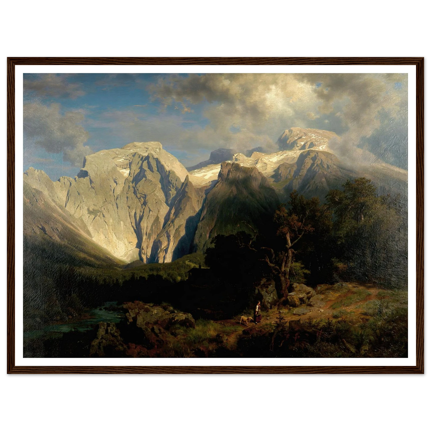 Kalkgebirgslandschaft Art Print | August Wilhelm Leu-Quipham Collections