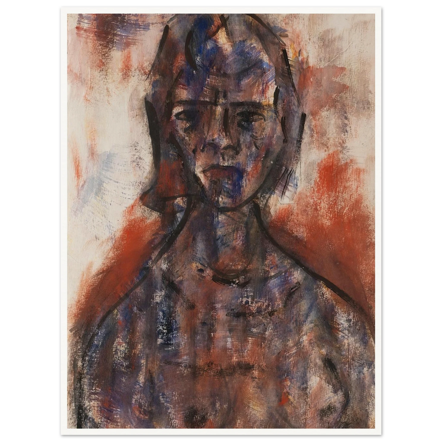 Aktstudie (1920) Art Print | Christian Rohlfs-Quipham Collections
