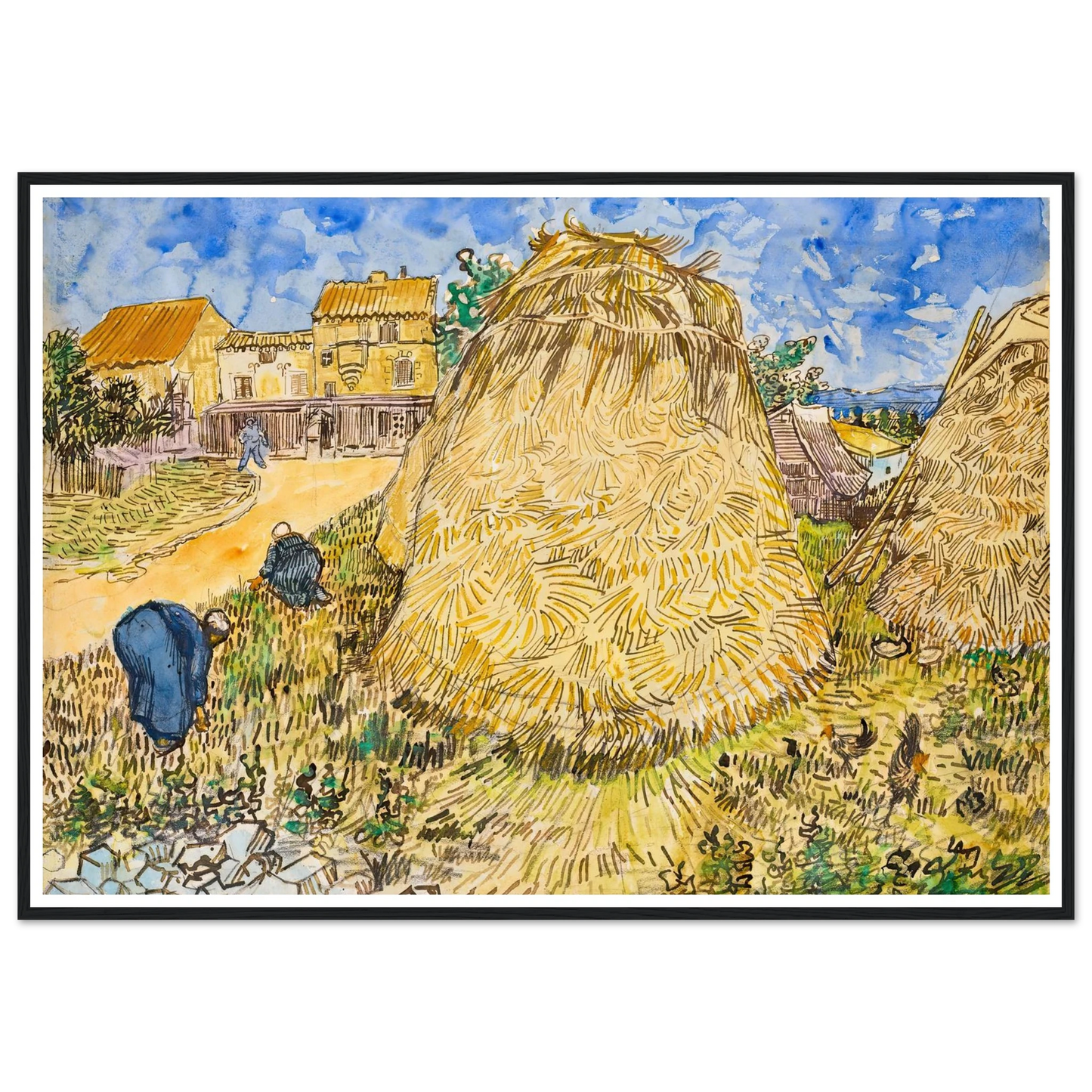 Meules de blé (1888) Art Print | Vincent van Gogh-Quipham Collections