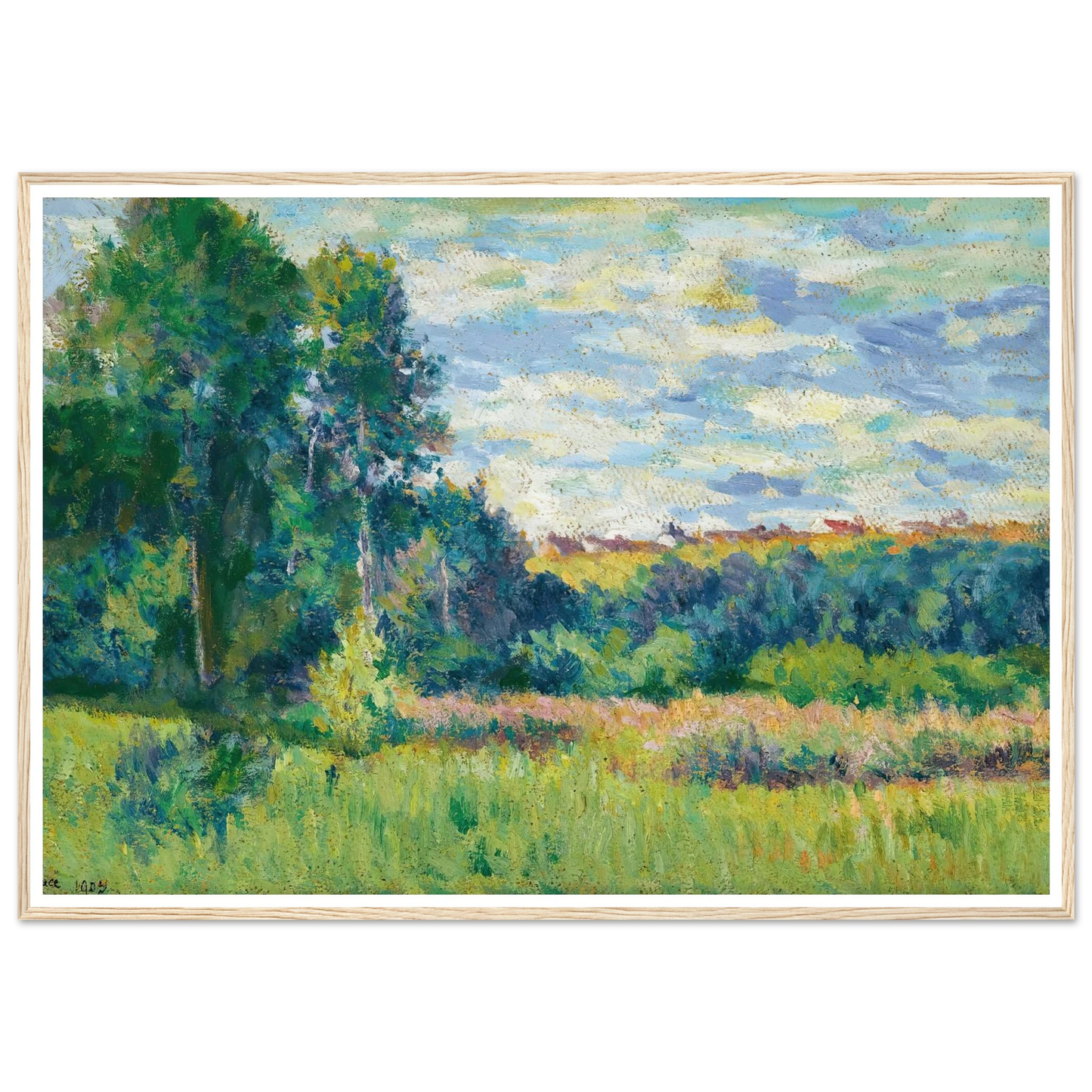 Paysage (1903) Art Print | Maximilien Luce-Quipham Collections