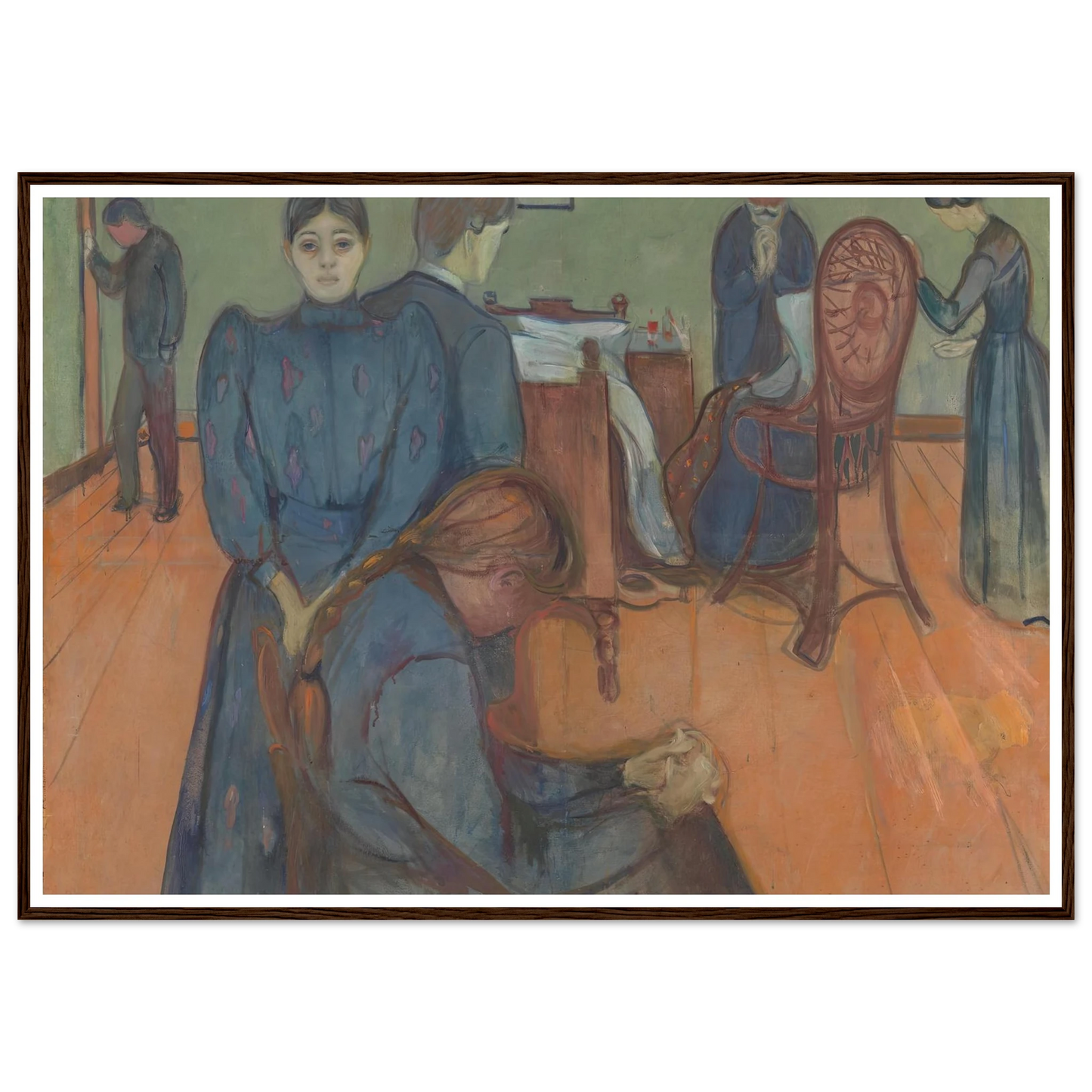 Death in the Sickroom (1893) Art Print | Edvard Munch-Quipham Collections