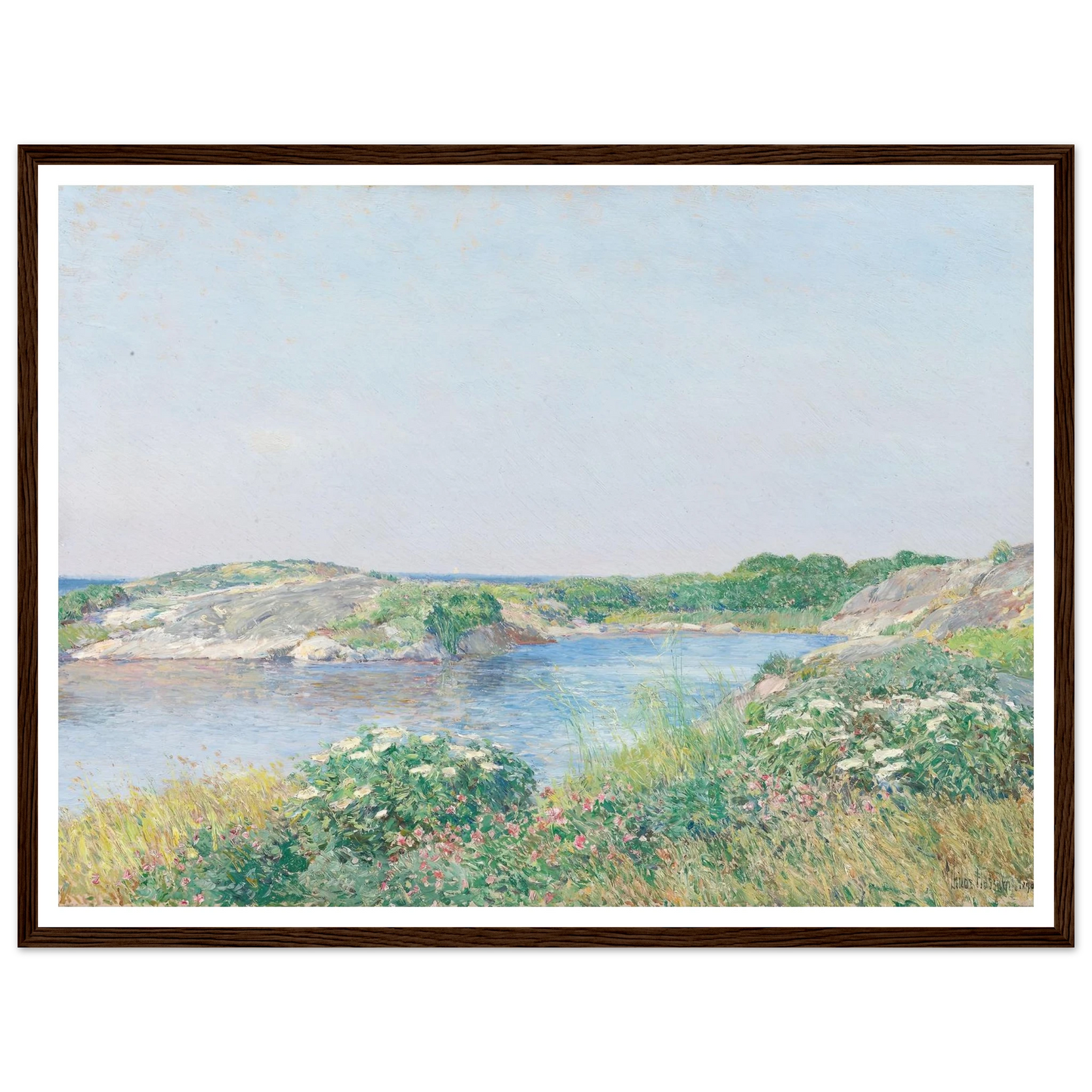 The Little Pond, Appledore (1890) Art Print | Childe Hassam-Quipham Collections