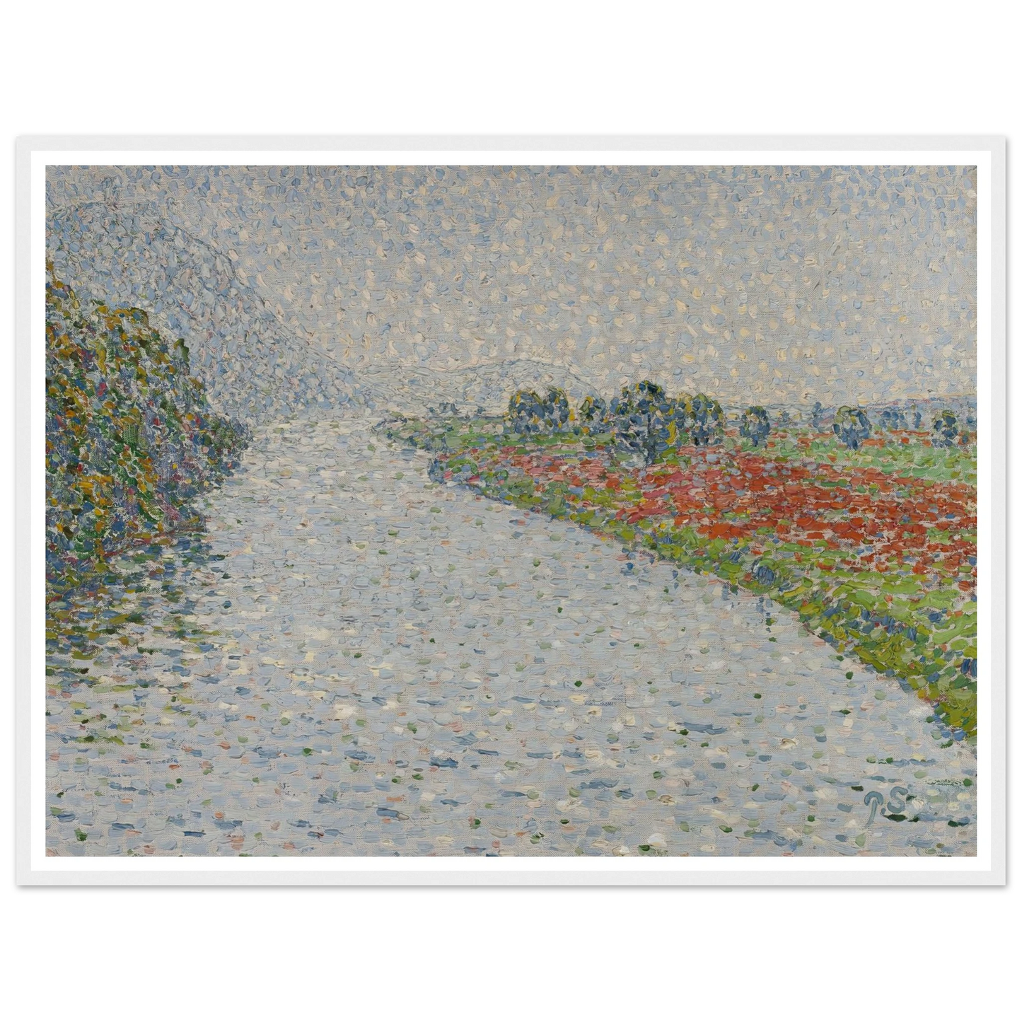 Riverside landscape(Ruhr near Hohensyburg) (circa 1902) Art Print | Christian Rohlfs-Quipham Collections
