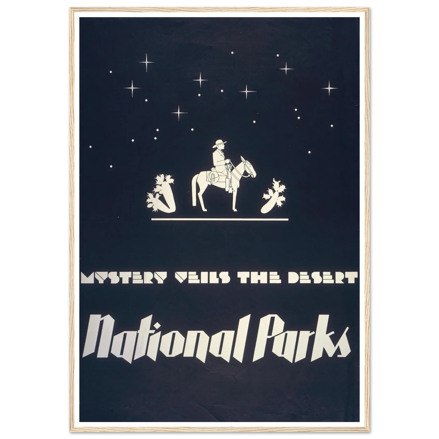 Mystery veils the desert – National parks (1930) Art Print | Dorothy Waugh-Quipham Collections