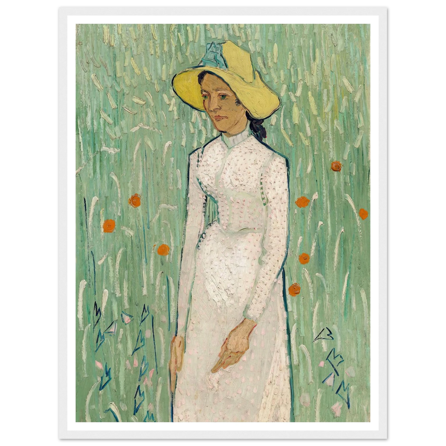 Girl in White (1890) Art Print | Vincent van Gogh-Quipham Collections