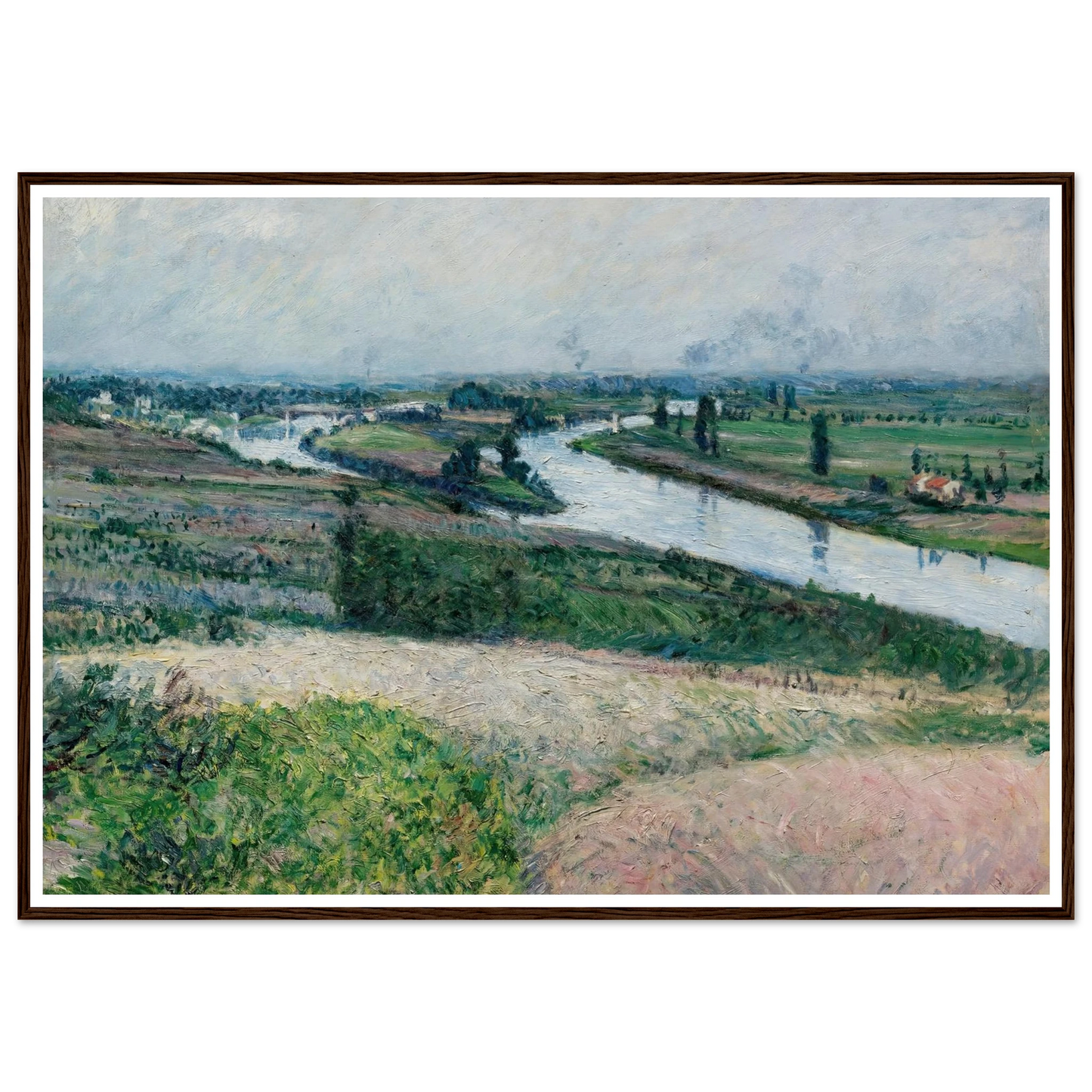 La Seine À La Pointe D’epinay (circa 1888) Art Print | Gustave Caillebotte-Quipham Collections