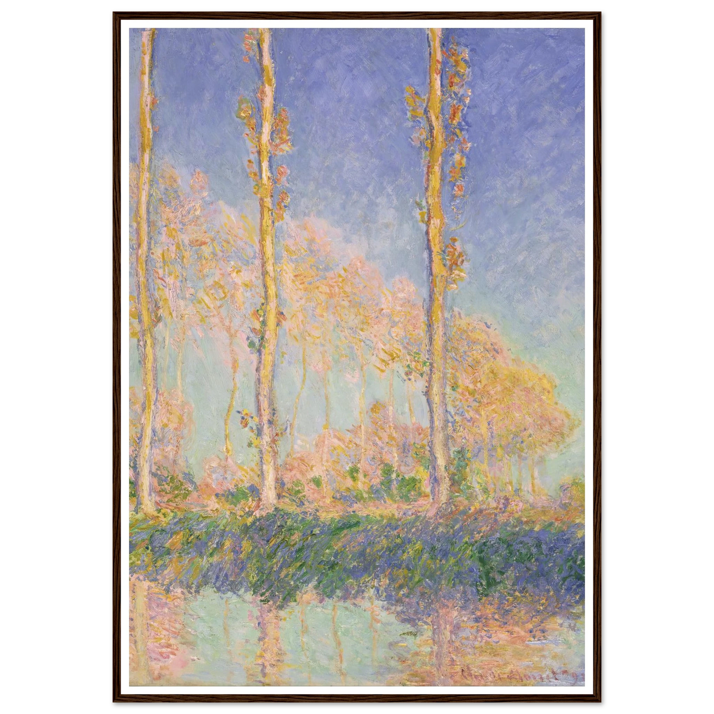 Poplars (1891) Art Print | Claude Monet-Quipham Collections