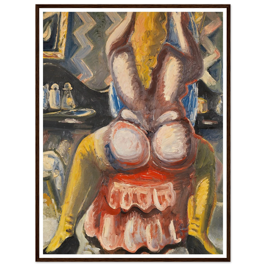 Akt auf rotem Sessel. Rückenakt auf rotem Sessel (1949) Art Print | Paul Kleinschmidt-Quipham Collections