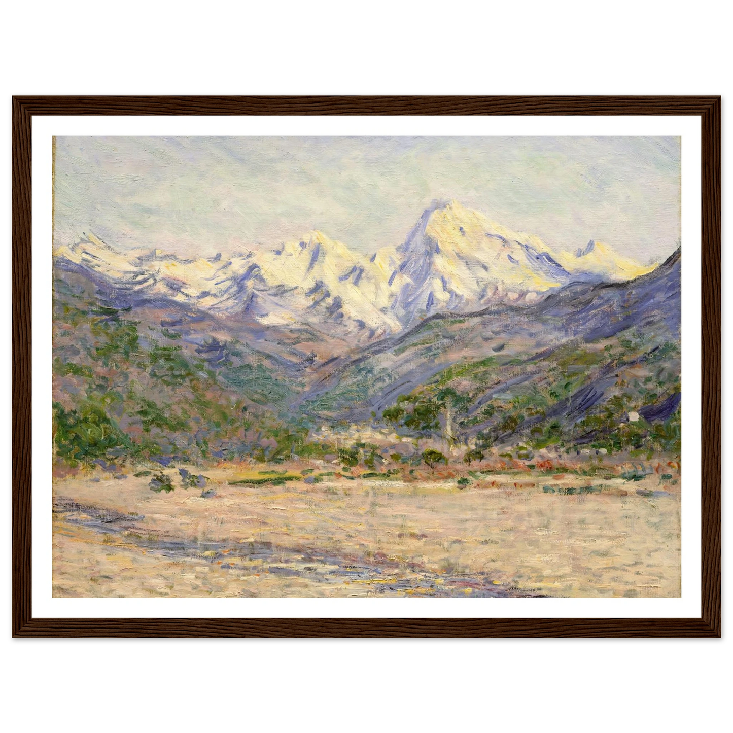 The Valley of the Nervia (1884) Art Print | Claude Monet-Quipham Collections