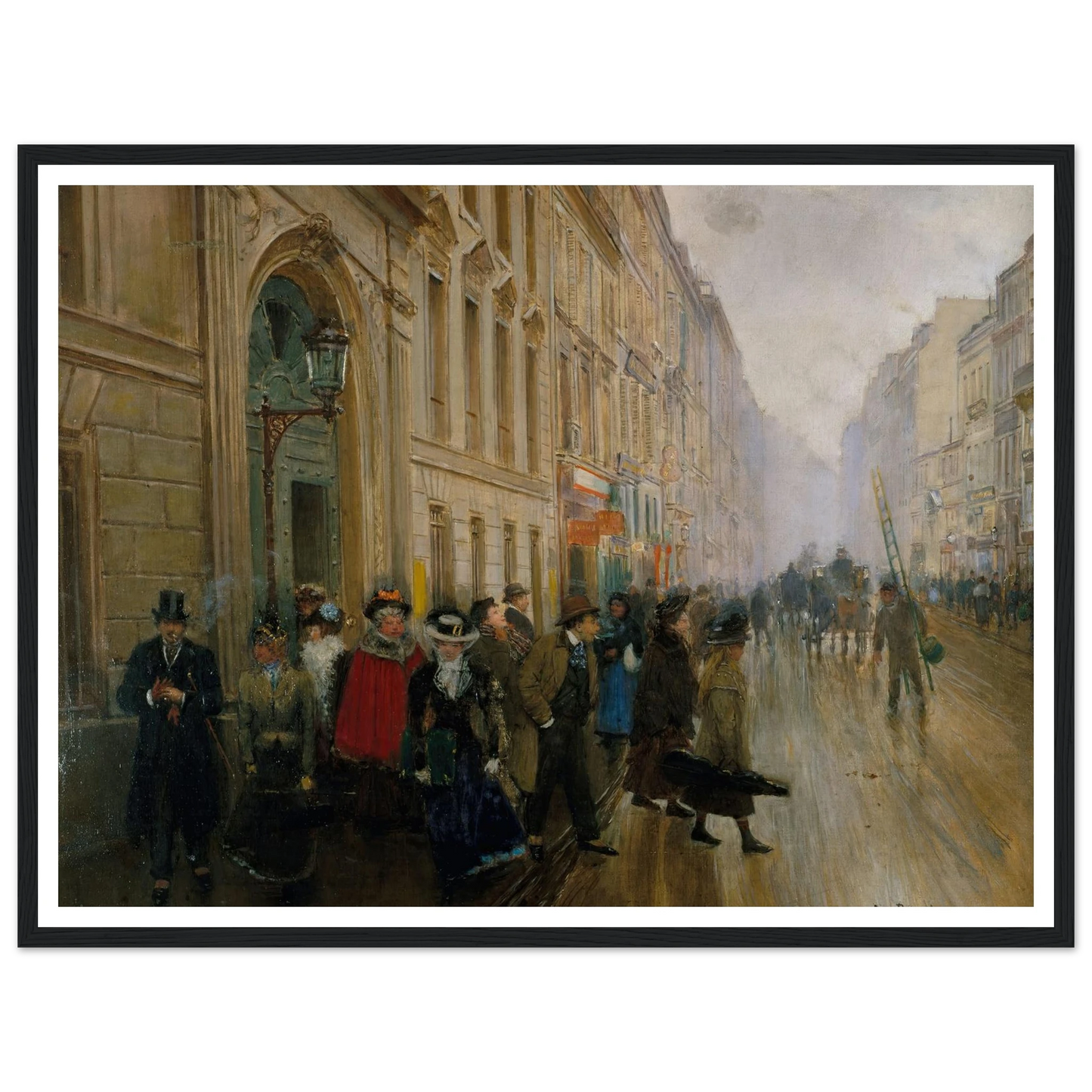 La sortie du conservatoire de musique (1899) Art Print | Jean Beraud-Quipham Collections