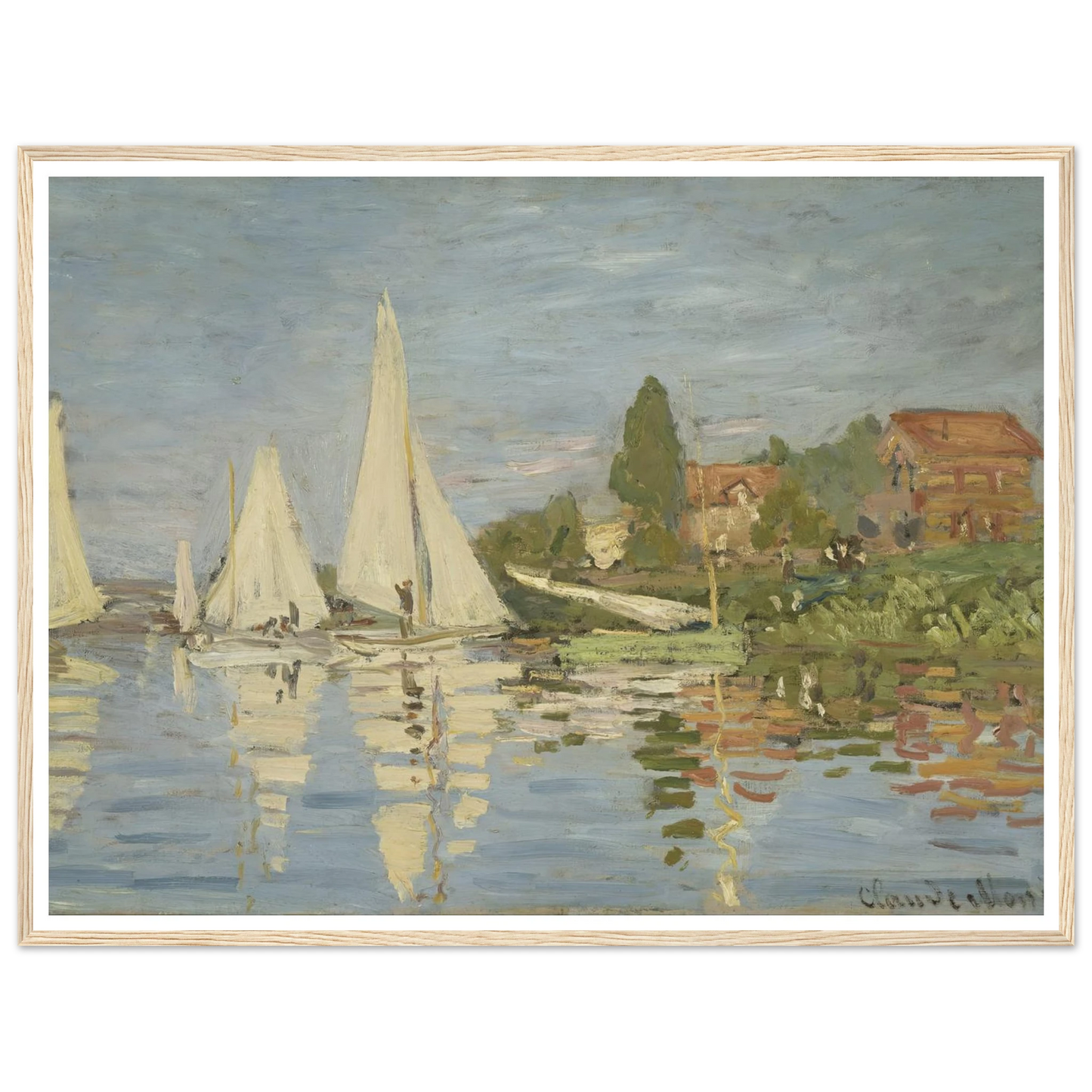 Regattas at Argenteuil (circa 1872) Art Print | Claude Monet-Quipham Collections