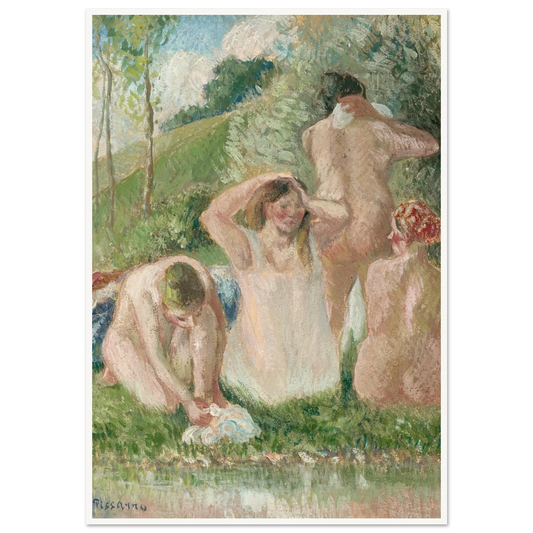 Groupe de baigneuses (circa 1901) Art Print | Camille Pissarro-Quipham Collections