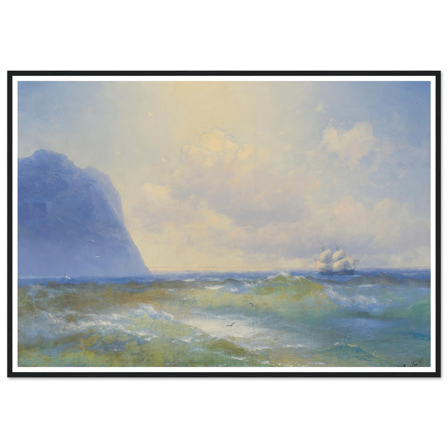 Ship At Sea ( 1895) Art Print | Ivan Konstantinovich Aivazovsky-Quipham Collections
