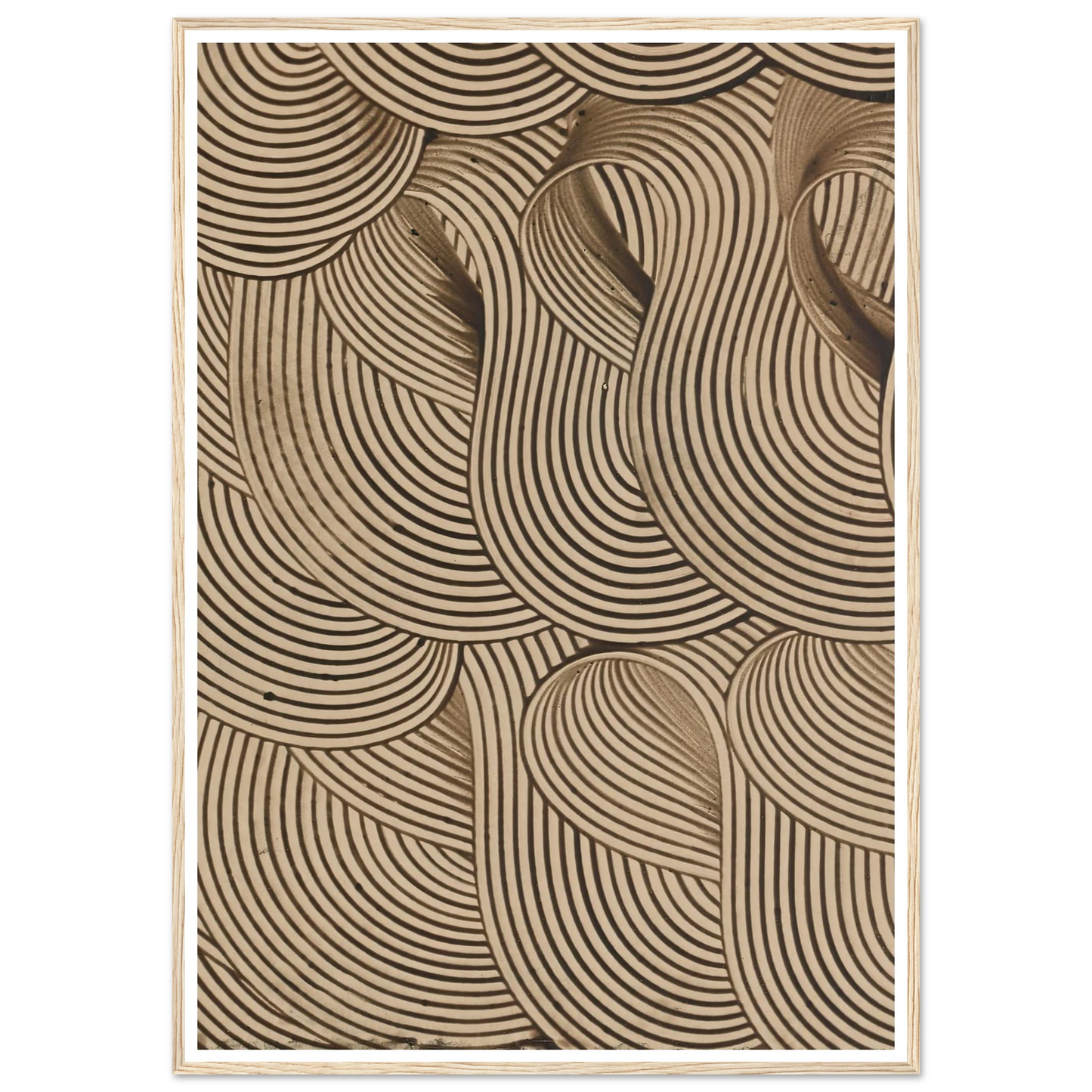 Kleisterpapier mit Verdrängungsdekor (Streifenbänder) (1890) Art Print | Anker Kyster-Quipham Collections