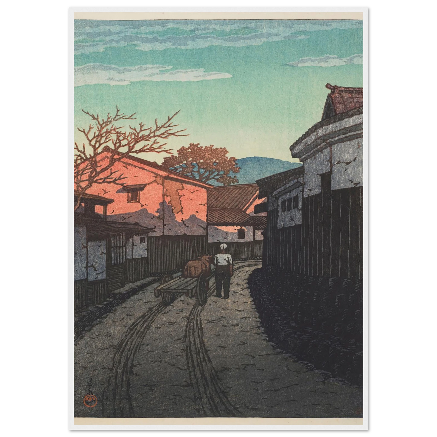 Kagawa-ken Wadahama (Wadahama in Kagawa Prefecture) (1954) Art Print | Kawase Hasui-Quipham Collections