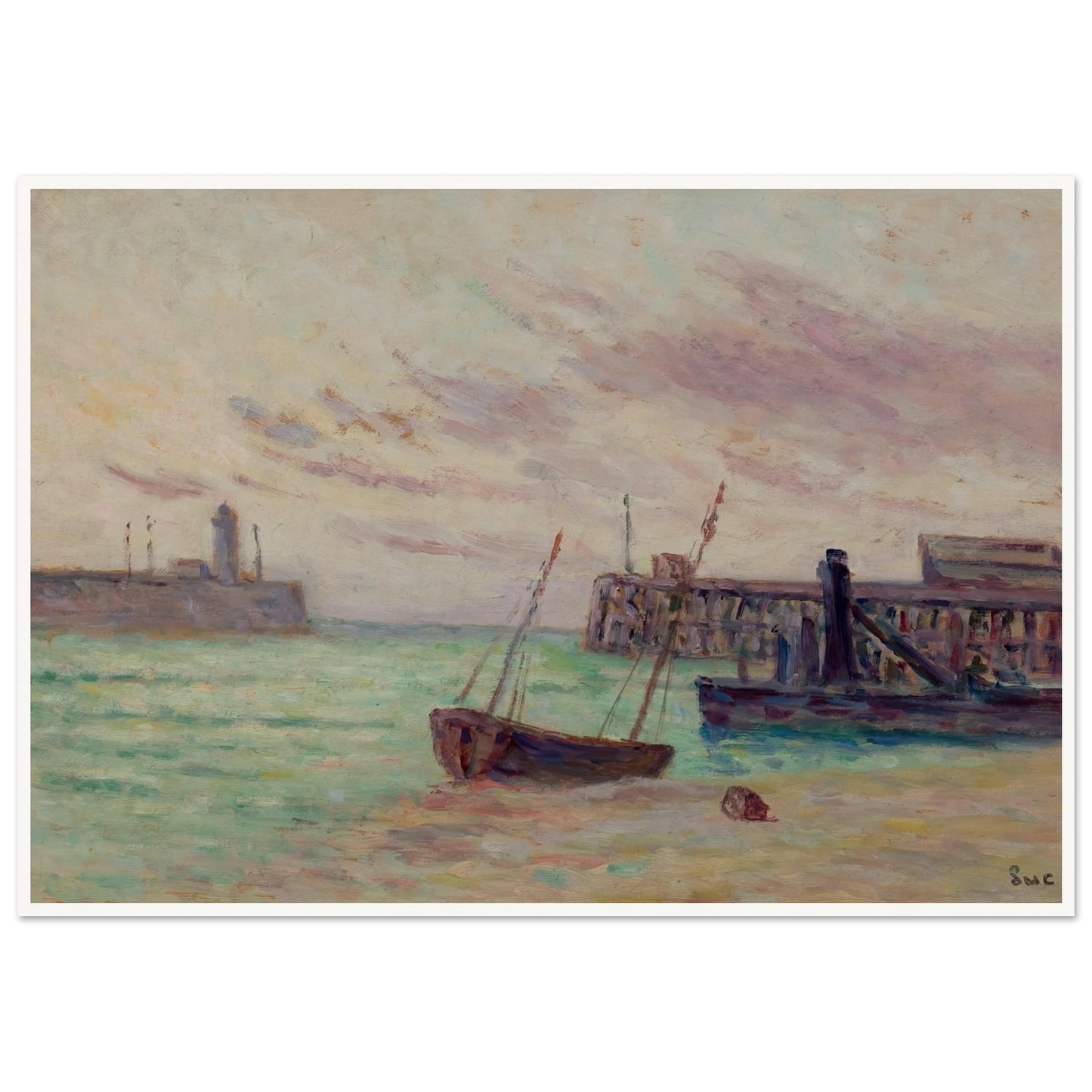 Le Entrée du Port Art Print | Maximilien Luce-Quipham Collections