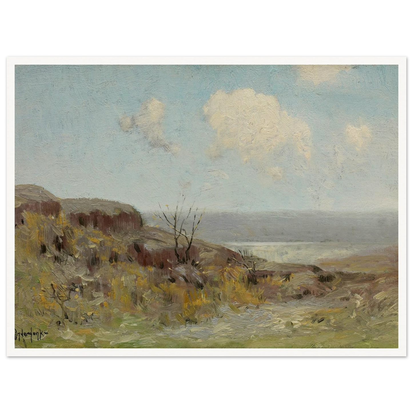 Rocky hillside quiet pool (1908) Art Print | Julian Onderdonk-Quipham Collections