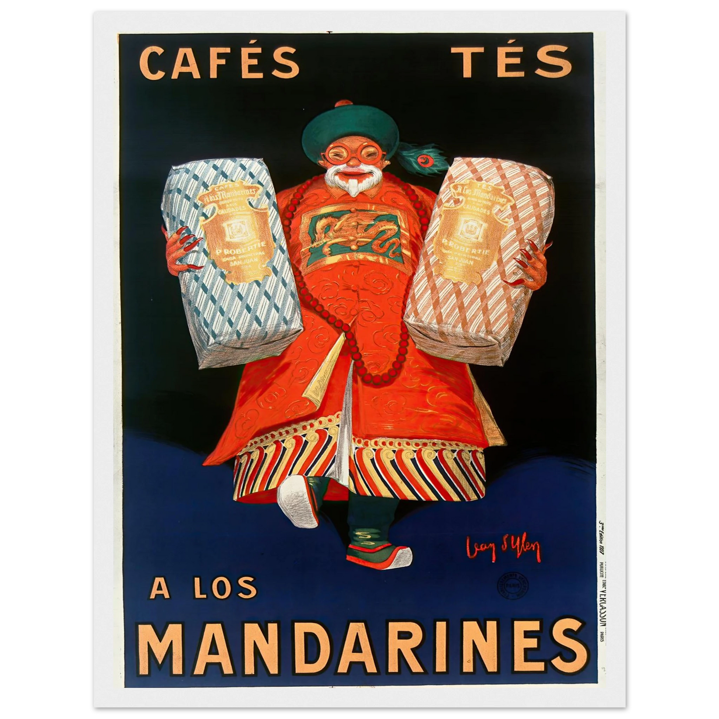 Cafés tés a los Mandarines (1927) Art Print | Jean Dylen-Quipham Collections