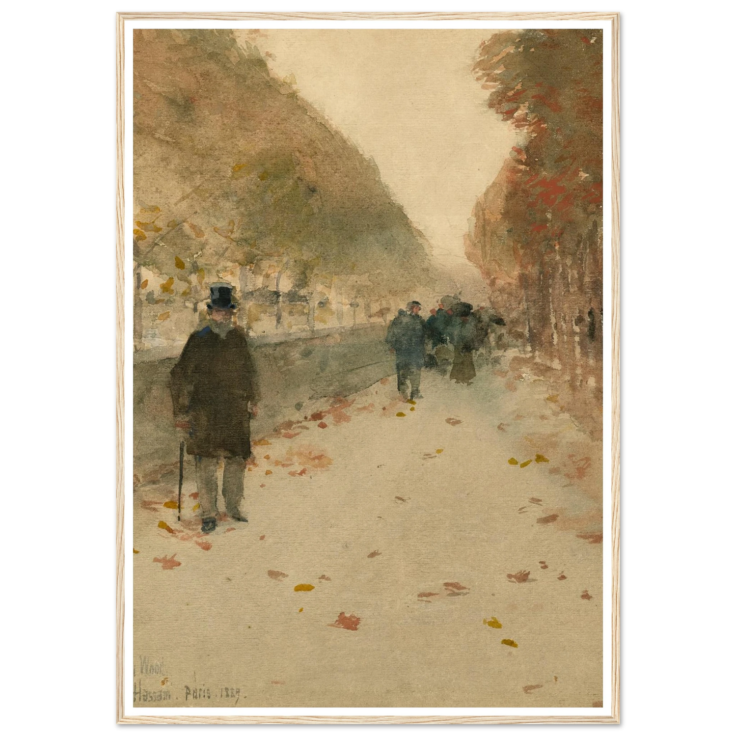 Quai du Louvre (1889) Art Print | Childe Hassam-Quipham Collections