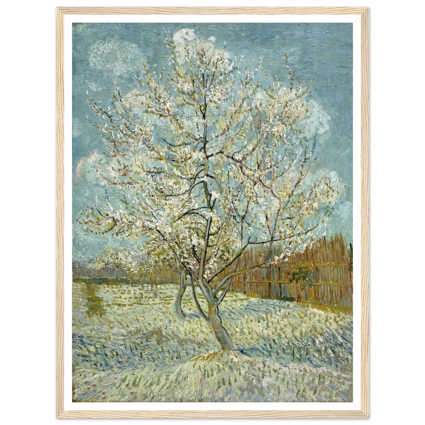 The pink peach tree (1888) Art Print | Vincent van Gogh-Quipham Collections