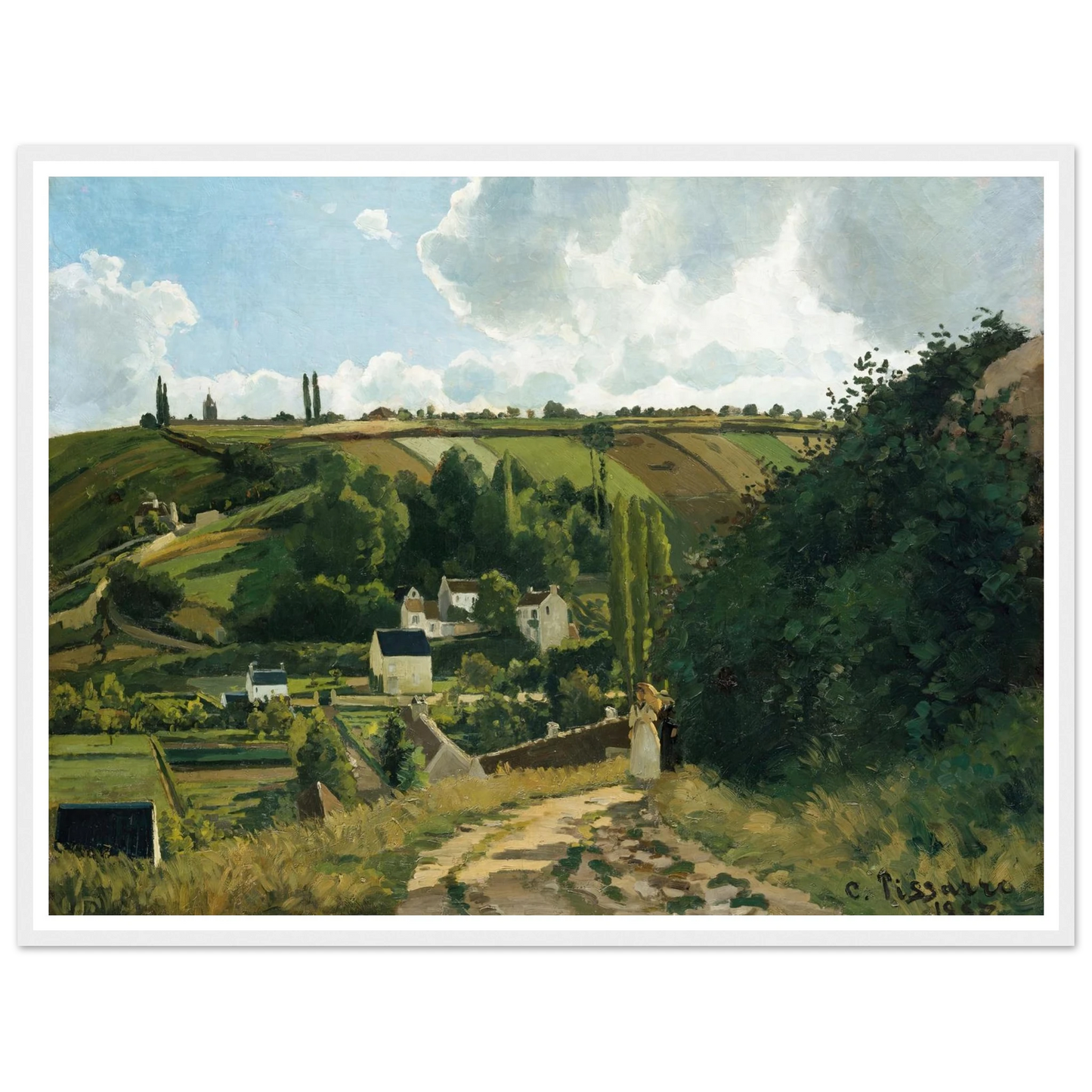 Jalais Hill, Pontoise (1867) Art Print | Camille Pissarro-Quipham Collections