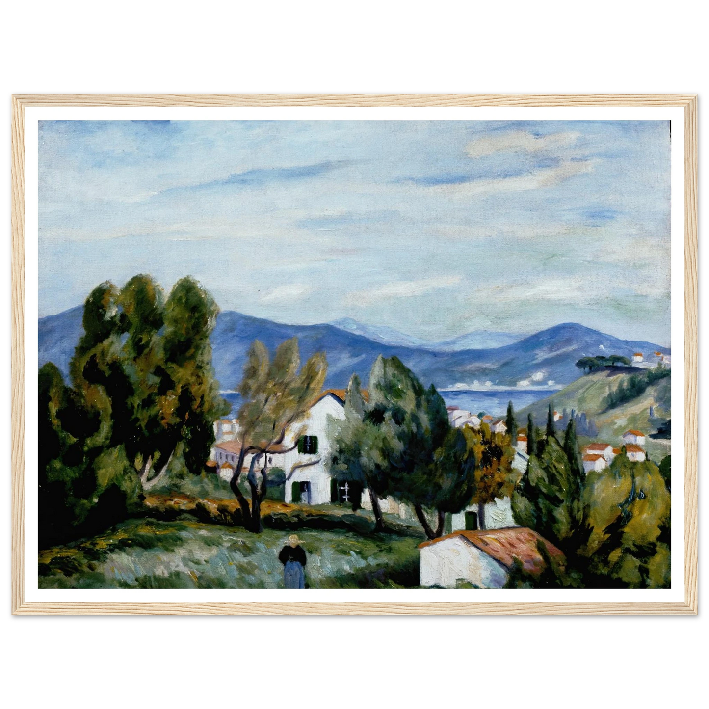 Saint Tropez vu de la Maison de Vildrac Art Print | Henri Manguin-Quipham Collections
