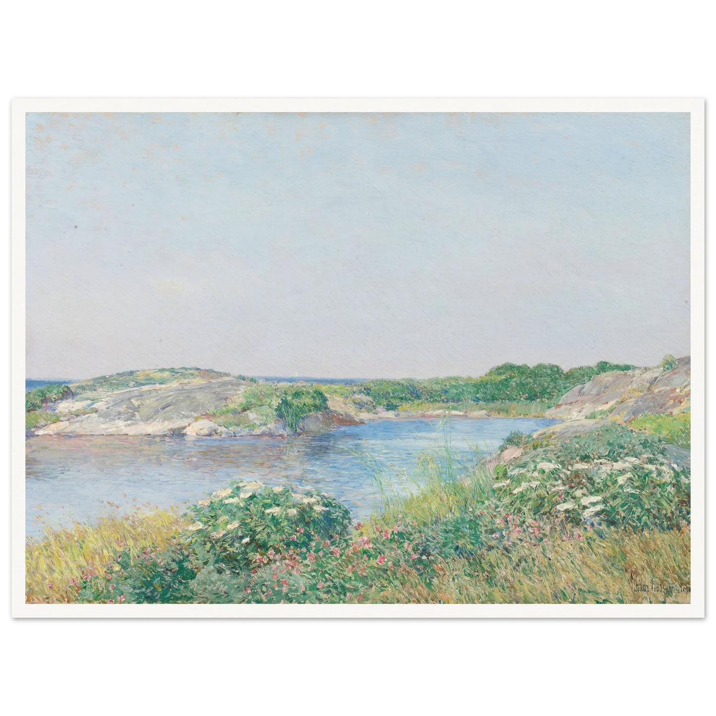 The Little Pond, Appledore (1890) Art Print | Childe Hassam-Quipham Collections