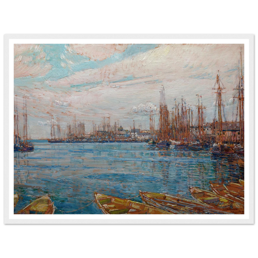 Harbor of a Thousand Masts (1919) Art Print | Childe Hassam-Quipham Collections
