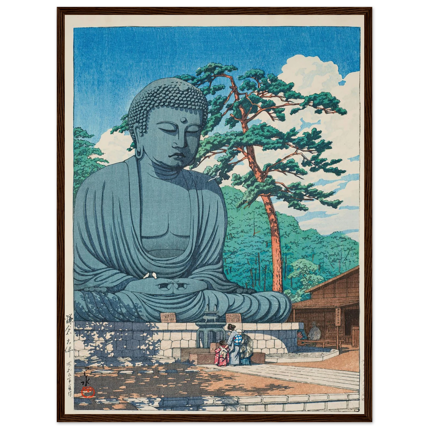 Kamakura daibutsu (The Great Buddha at Kamamura) (1930) Art Print | Kawase Hasui-Quipham Collections