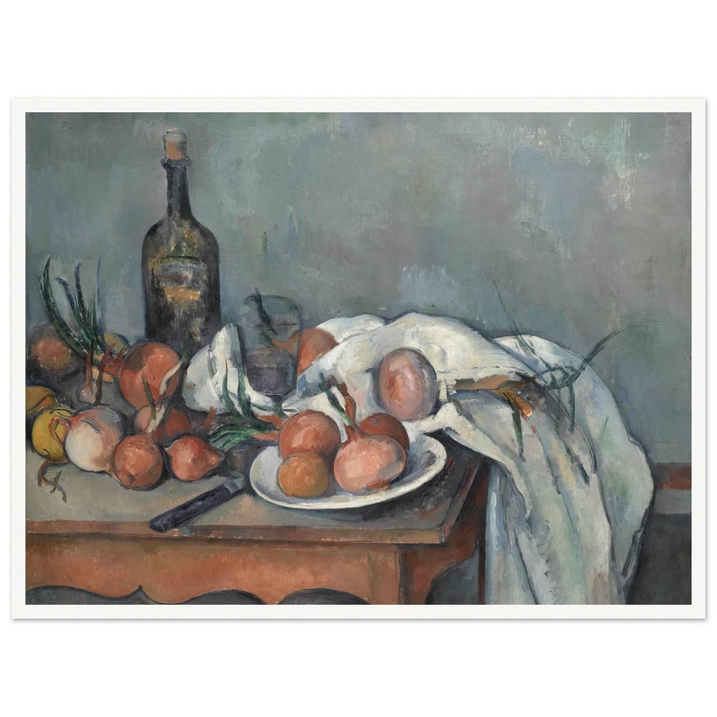 Still Life with Onions (1896 - 1898) Art Print | Paul Cezanne-Quipham Collections