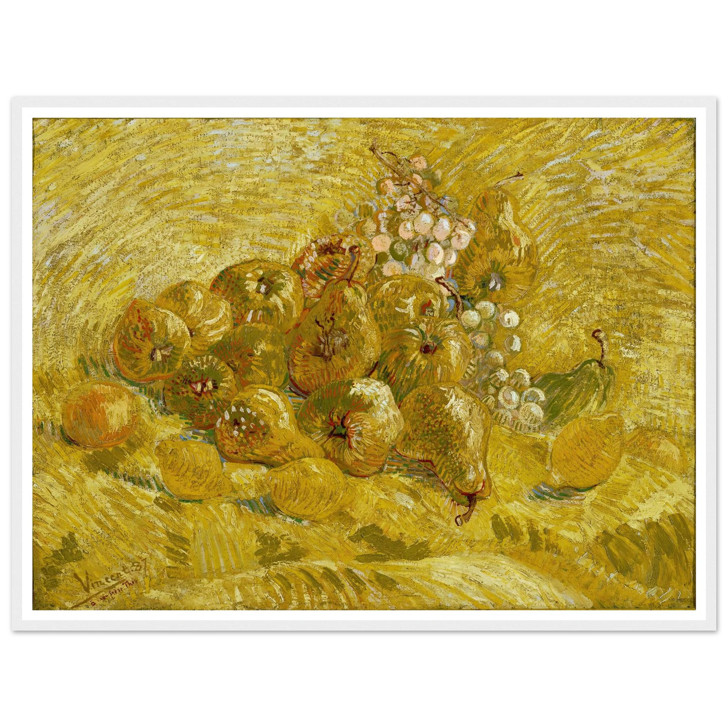 Quinces, lemons, pears and grapes (from 1887 until 1888) Art Print | Vincent van Gogh-Quipham Collections