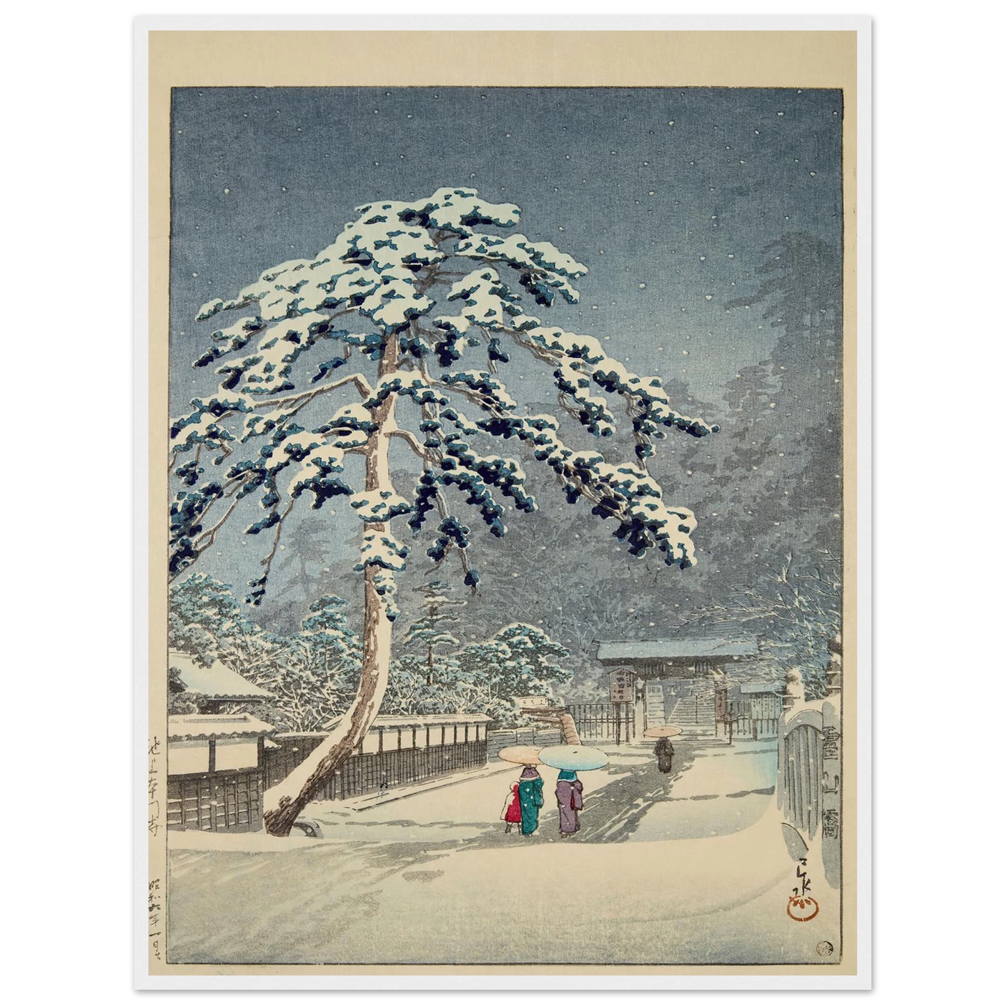Ikegami Honmonji (Honmon Temple, Ikegami) (1931) Art Print | Kawase Hasui-Quipham Collections