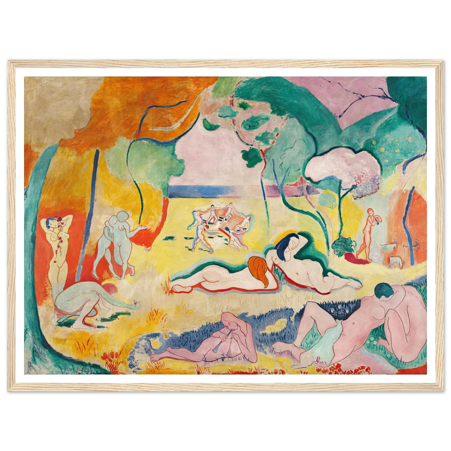 Le Bonheur de vivre, also called The Joy of Life (1905-1906) Art Print | Henri Matisse-Quipham Collections