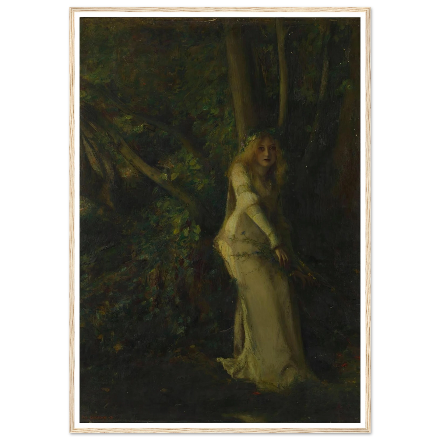 A Young Woman in the Play Art Print | Pascal Adolphe Jean Dagnan Bouveret-Quipham Collections