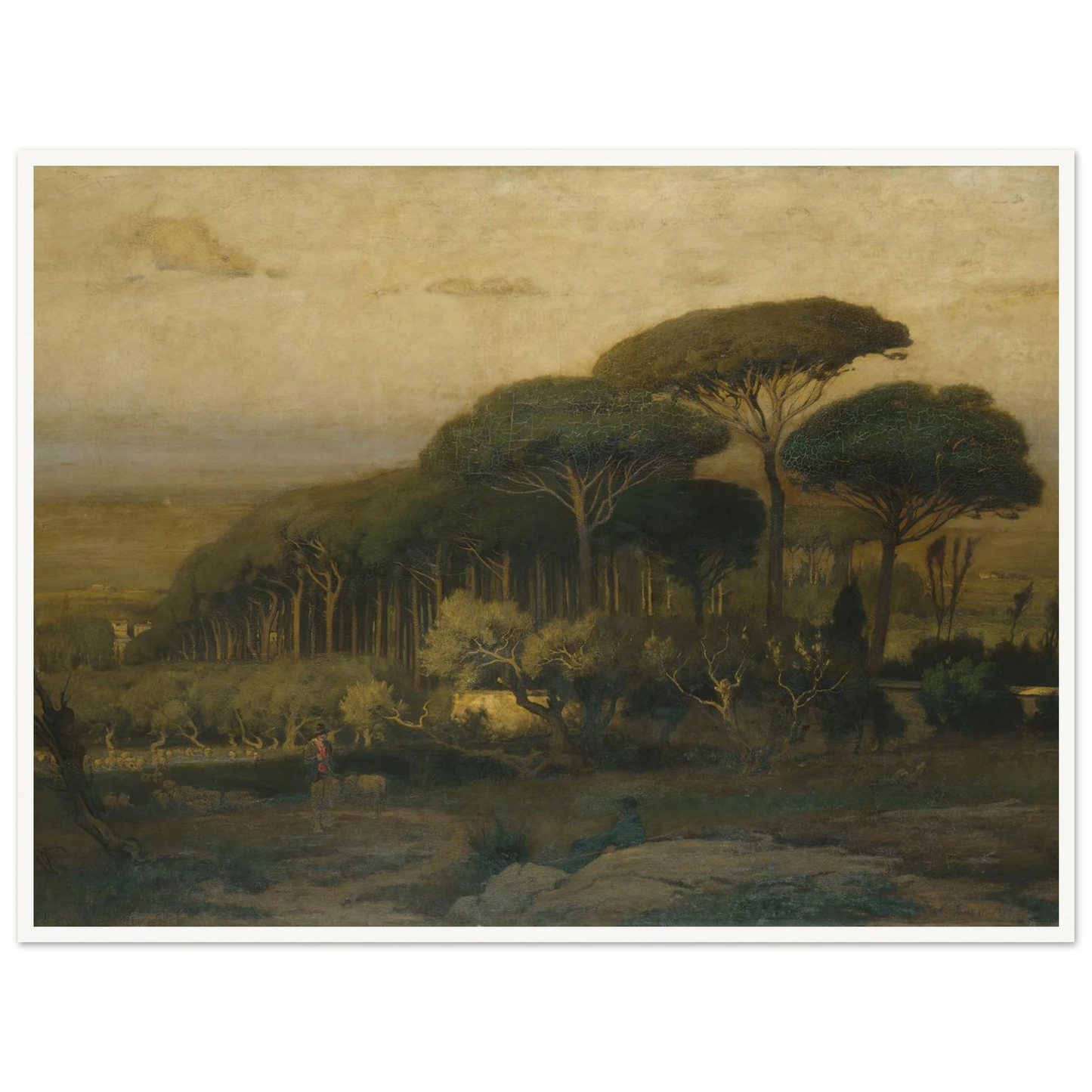 Pine Grove of the Barberini Villa (1876) Art Print | George Inness-Quipham Collections