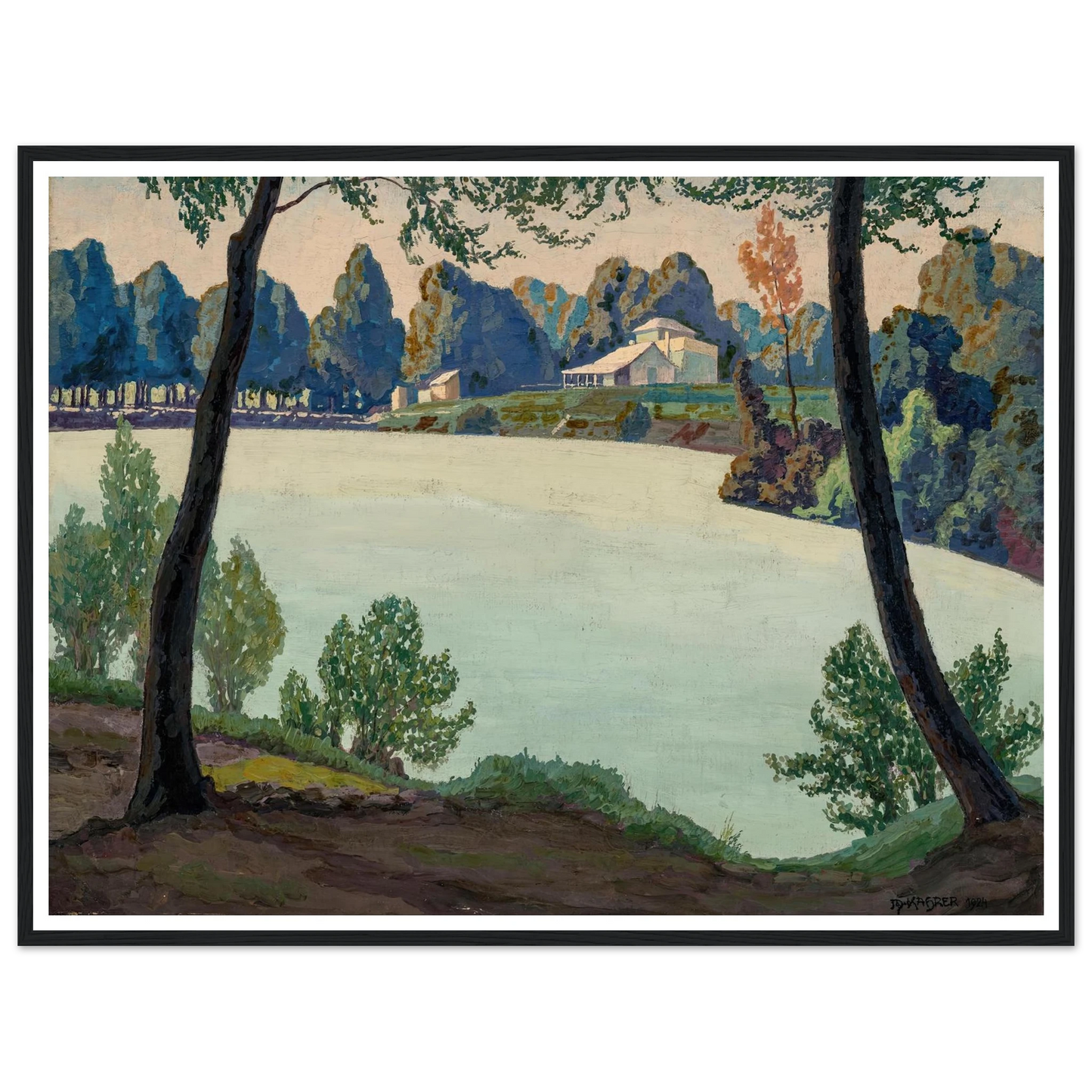 Silbersee bei Höflein (1924) Art Print | Max Kahrer-Quipham Collections