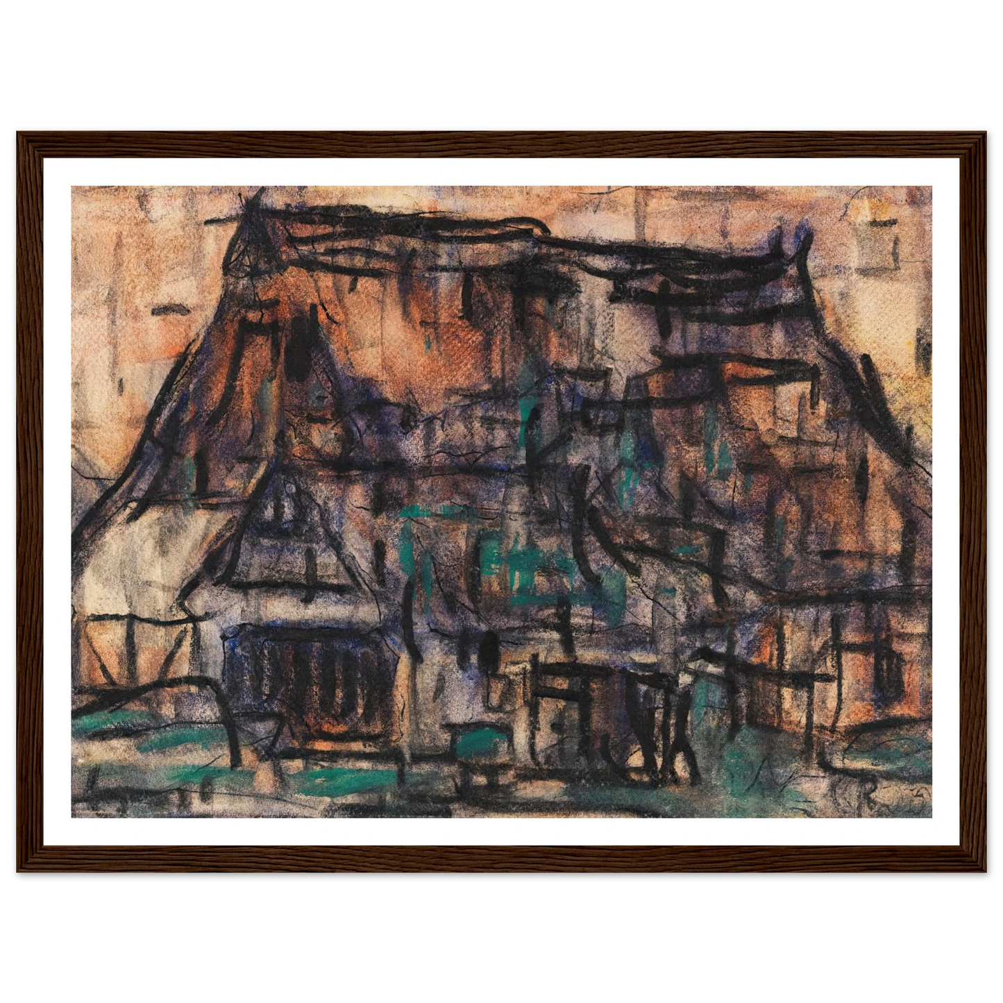 Haus in Soest (1920) Art Print | Christian Rohlfs-Quipham Collections