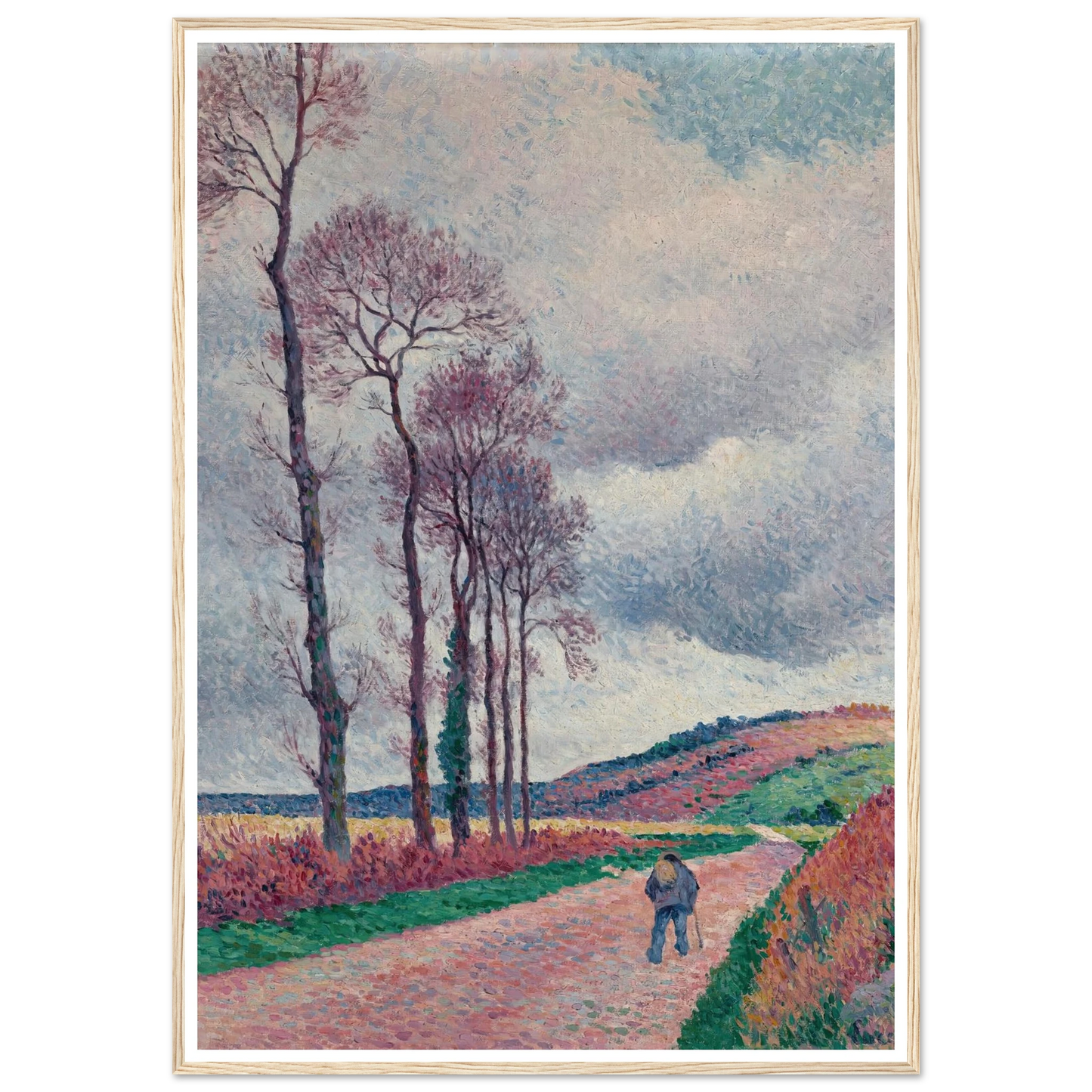 La route aux environs de Méréville (1902) Art Print | Maximilien Luce-Quipham Collections
