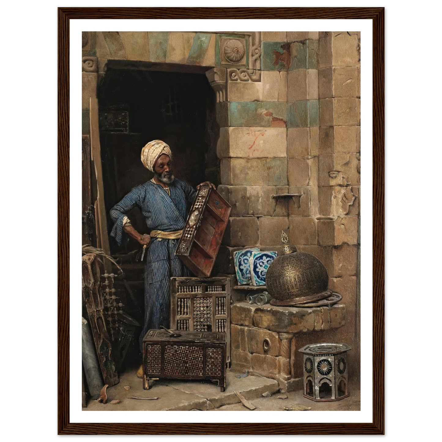 The Woodworker (1884) Art Print | Ludwig Deutsch-Quipham Collections