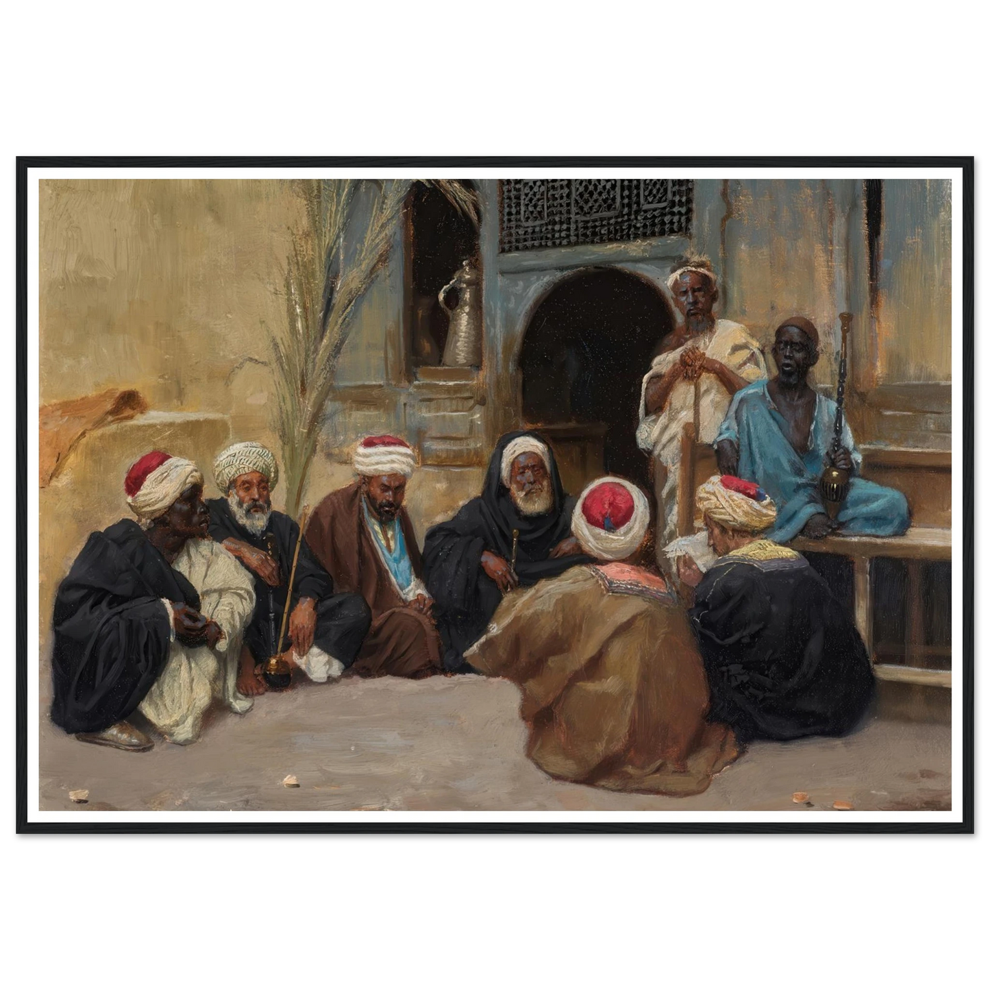 A Council Of Elders Art Print | Ludwig Deutsch-Quipham Collections